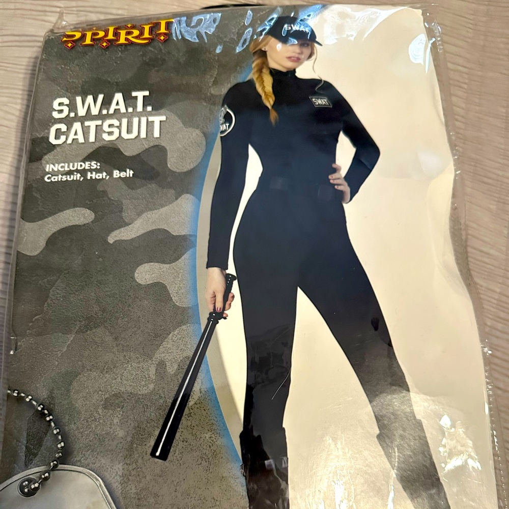 Spirit Halloween SWAT Catsuit- Medium 8/10.